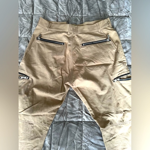 Balmain Khaki zipper pants - Picture 3 of 6